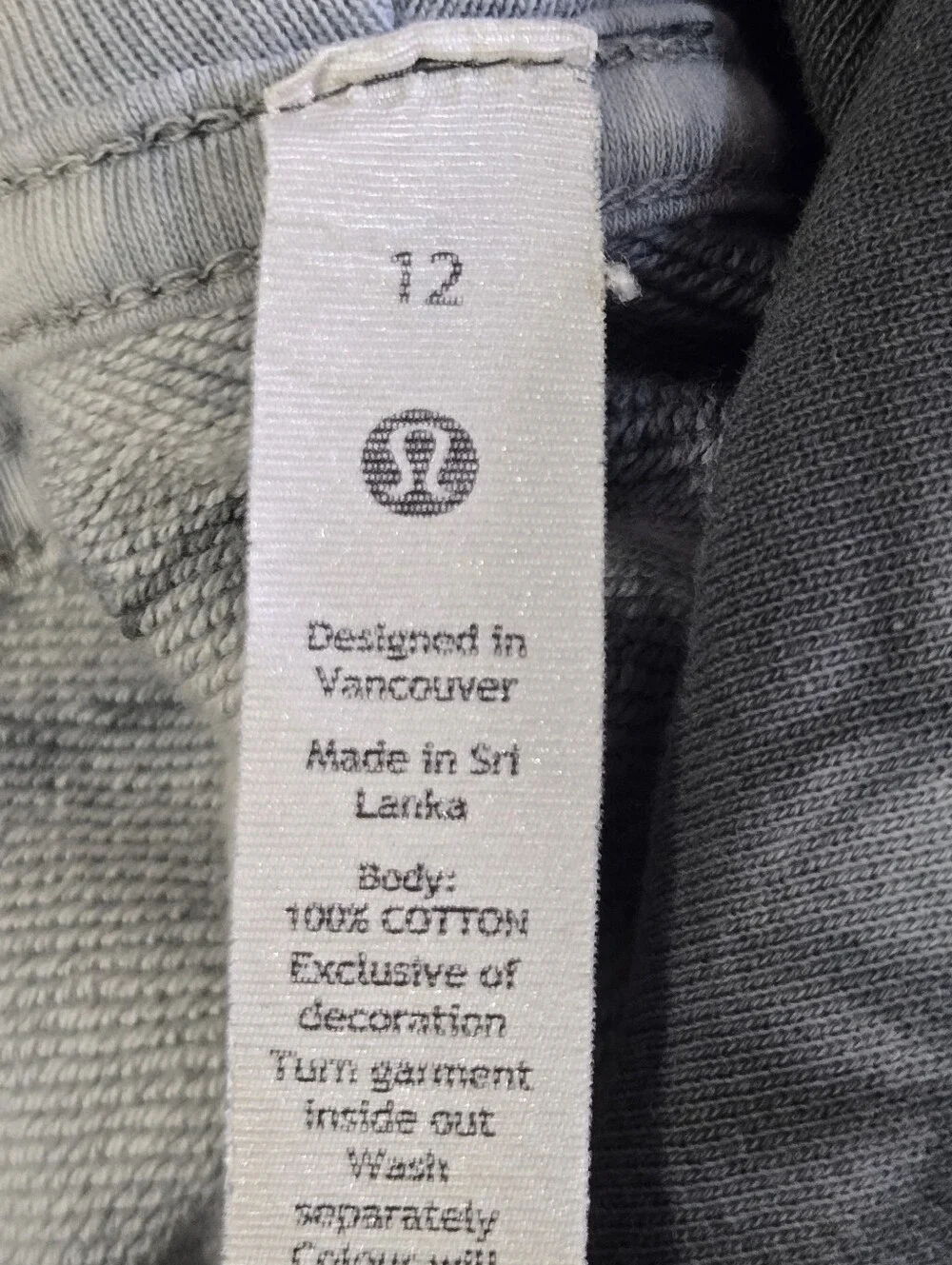 Lululemon Tie Dye Pullover Hoodie Kangaroo Pocket 100% Cotton Womens Size 12